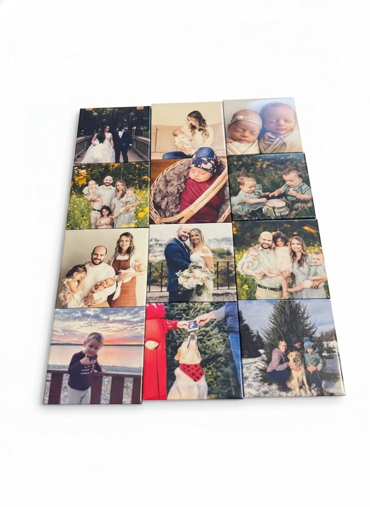 12 Pack- Custom Photos 2 in x 2 in